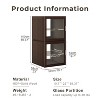 ATJafurn Dual-Sided Glass Display Cabinet, Curio Cabinet for Collectibles, Glass Decor Case with Adjustable Shelves for Showcase Living Room - 4 of 4