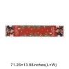 Unique Bargains Christmas Table Runner Three Puppies Polyester Red Green 71x14 Inch 1 Pc - 3 of 4