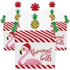Big Dot of Happiness Flamingle Bells - Treat Box Party Favors - Tropical Christmas Party Goodie Gable Boxes - Set of 12 - 2 of 4
