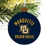 Marquette University Golden Eagles Wood Christmas Tree Holiday Ornament - 4 of 4