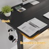 RISOKEYS 48 inch Computer Desk - Adjustable Desk with Spacious Desktop,Headphone Hook for Home Office & Office, Easy to Use - 4 of 4