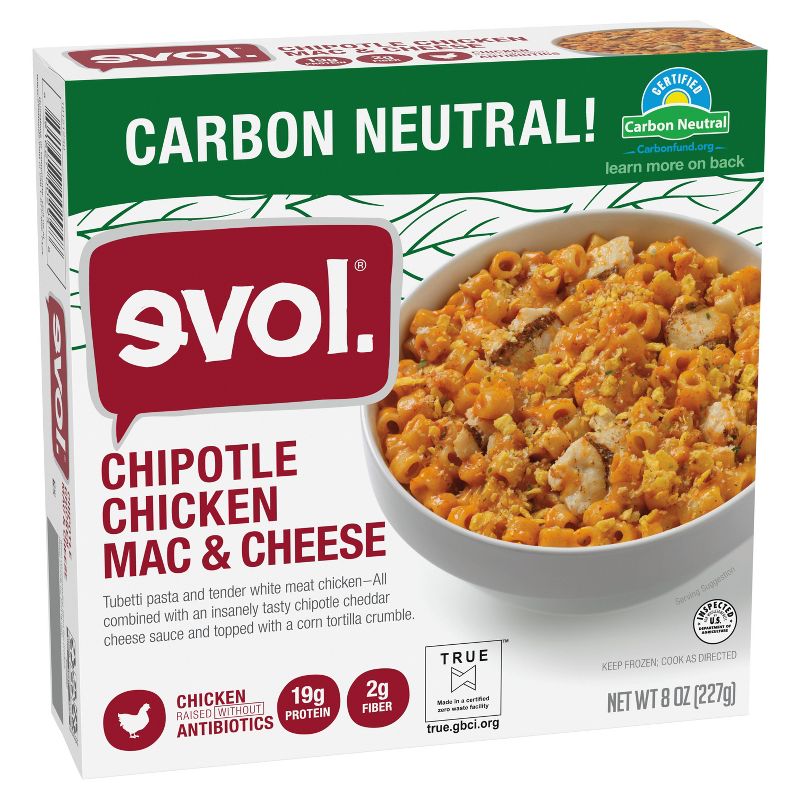 Evol Frozen Chipotle Chicken Macaroni and Cheese - 8oz, 2 of 4