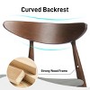 SEVOBAL Dining Chairs Set of 2 Retro Rubberwood Chair with Ergonomic Backrest and Plush Cushions for Dining Spaces, Gray, 19.75"*22.5"*28.75" - 2 of 4