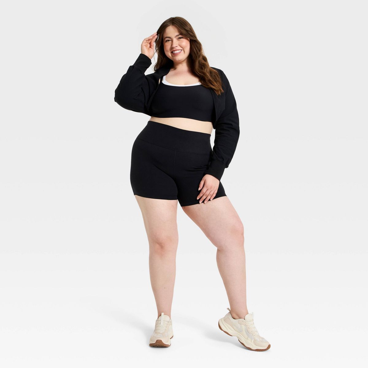 Women's Long Sleeve Cotton Balance Cropped Shrug - All In Motion™ - thumbnail 8