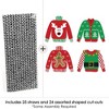 Big Dot of Happiness Ugly Sweater Paper Straw Decor - Holiday and Christmas Party Striped Decorative Straws - Set of 24 - 2 of 4