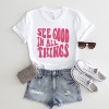 Simply Sage Market Women's See Good In All Things Wavy Short Sleeve Graphic Tee - 2 of 2