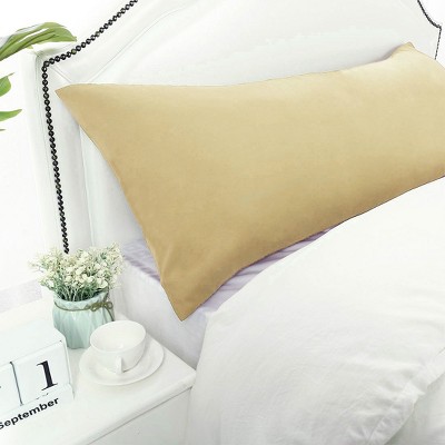 1 Pc 20"x60" Body 1800 Series Soft Brushed Microfiber Pillowcase Gold - PiccoCasa