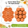 Prep Silicone Baby Food Freezer Tray with Clip-on Lid, 2oz x 10 Silicone Freezer Molds, BPA-Free Baby Food Storage - 2 of 4