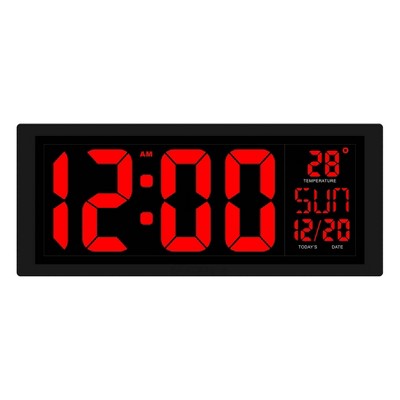 14.5" Digital Daylight Savings Self-Set Wall Clock - The Chicago Lighthouse
