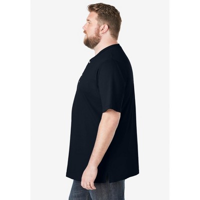 KingSize Shrink-Less Lightweight Henley T-Shirt