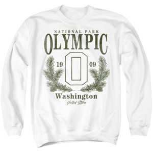 Men's Olympic National Park Pine Wreath Crewneck Sweatshirt - 1 of 4
