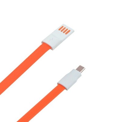 MYBAT 4ft Orange Noodle Data Cable For Samsung Galaxy S5 S6 S7 Note 5