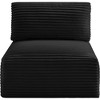 Meridian Furniture,Shaggy Corduroy Performance Fabric Armless Chair - 2 of 4