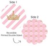 Big Dot of Happiness Little Princess Crown Princess Baby Shower or Birthday Party Round Table Decorations - Paper Chargers - Place Setting For 12 - 3 of 4