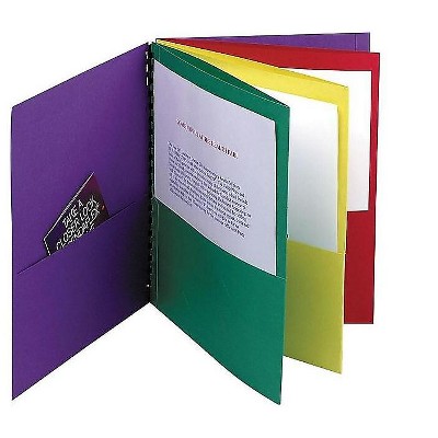 Oxford 8 Pockets Portfolio Folder Red Green Yellow Purple (99656) 854588