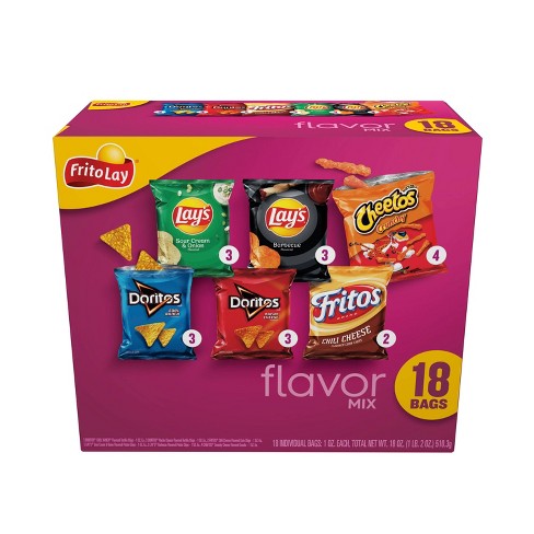 Frito-lay Variety Pack Flavor Mix - 18ct : Target