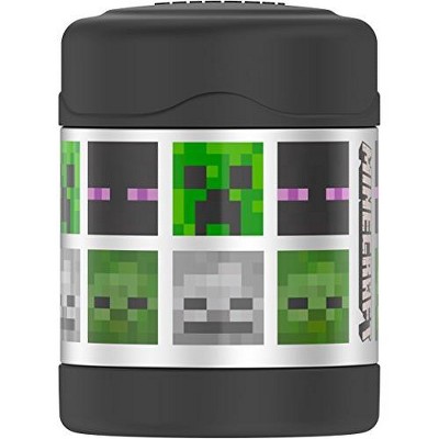 THERMOS FUNTAINER 10 Ounce Stainless Steel Kids Food Jar, Minecraft