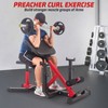 Garvee 2-In-1 Roman Chair & Preacher Curl Bench, Multi-Function Exercise Equipment, Stretch Bench for Arms, Ab, Back, Glute & Leg Extension - 2 of 4