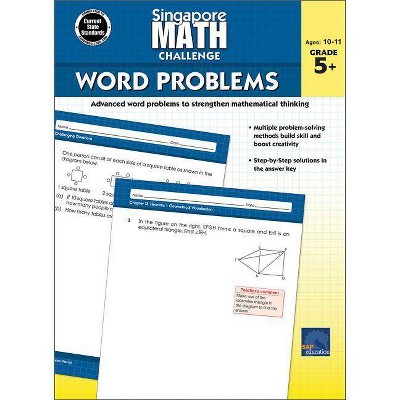 Singapore Math Challenge Word Problems, Grades 5 - 8 - (Paperback)