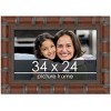 PosterPalooza | 34x24 Wide Bamboo Picture Frame, UV Acrylic, 4 Finishes - Brown, Black, Silver, and Natural - 2 of 4