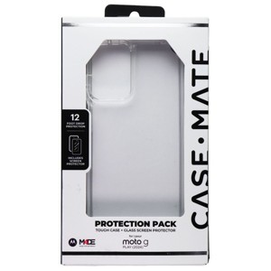 Case-Mate Protection Pack Case & Screen Protector for Moto G Play (2024) - Clear - 1 of 1