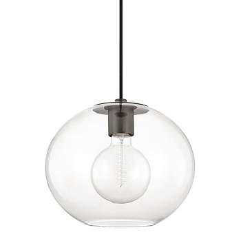 Mitzi Margot 1 - Light Pendant in  Old Bronze Clear Glass Shade  Shade