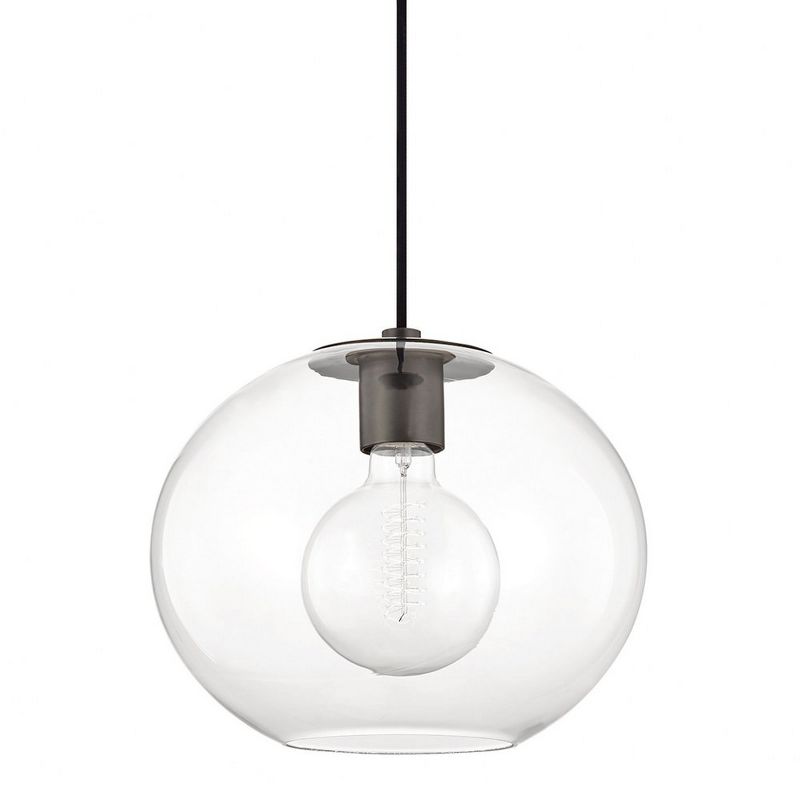 Mitzi Margot 1 - Light Pendant in  Old Bronze Clear Glass Shade  Shade, 1 of 2
