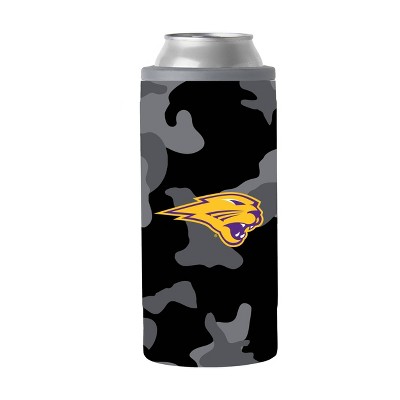 NCAA Northern Iowa Panthers 12oz Black Camo Slim Can Cooler