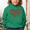 SmileyWorld Christmas Outline Heart - Toddler Hoodie - 3 of 4