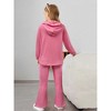 Girls Corduroy Tracksuit Sets Hoodie Tracksuits Girls Athletic Sets 2 Piece Sport Outfits Hoodie Sweatshirts with Bootcut Pants - 3 of 4