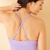 Women's Floral Jacquard Plunge Neck Full Coverage One Piece Swimsuit - Shade & Shore™ Purple - 3 of 4