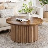 Tribesigns 31.5" Farmhouse Round Coffee Table - image 2 of 4