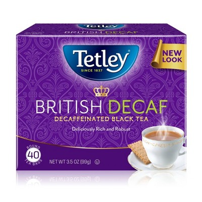 Tetley Decaffeinated British Blend - 40ct