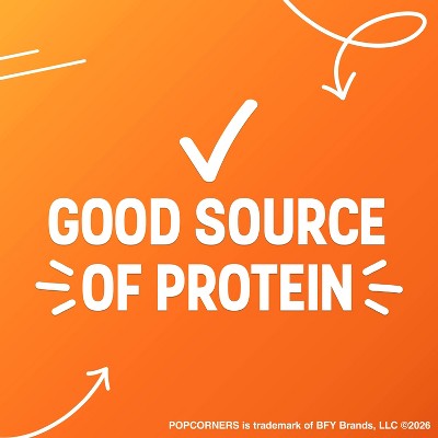 Popcorners Zesty Cheddar Protein Chips - 5.36oz/4ct