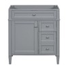 Dexmalle White 30'' Modern Bathroom Vanity Storage Cabinet with a Tip-out Drawer,without Top Sink - 2 of 4