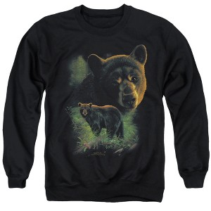 Wildlife Black Bears Adult Crewneck Sweatshirt - 1 of 4