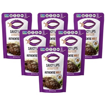 Saucy Lips Authentic Mole Taco Sauce - Case of 6/8 fz