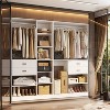 Besiost 80-In Closet System Set with Wood Drawers, Freestanding Closet Organizer with Clothes Rack - 2 of 4
