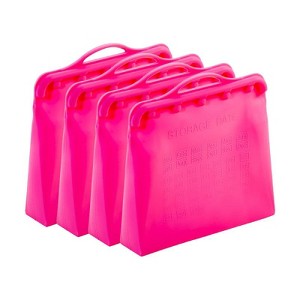 Reusable Silicone Food Storage Bags 2Pack Multipurpose 1 Gallon Storage Bag, Dishwasher Safe, Plastic and BPA Free Innovative Technology Products Corp - 1 of 4