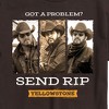 Men's - Yellowstone - Got A Problem Send Rip Short Sleeve Graphic T-Shirt - 2 of 4