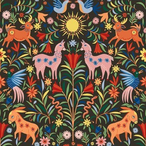 RoomMates Whimsical Creatures Black Peel and Stick Wallpaper - 1 of 4