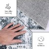 Area Rug with Non-Slip Rubber Backing - Washable Low Pile Non-Shedding Carpet Distressed Floor Cover for Living Room Bedroom - 2 of 4