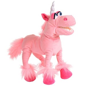 Living Puppets: Spark The Pink Unicorn - 16" Plush Hand Puppet, Handmade - 1 of 4
