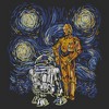 Men's Star Wars: A New Hope R2-D2 and C-3PO Starry Night T-Shirt - 2 of 4