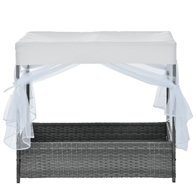 MaseiKar Dog Bed, Pet Bed, Pet Enclosures, Pet Outdoor Furniture, Pet Patio Furniture, Seasonal PE Wicker Pet Furniture, Dog Bed