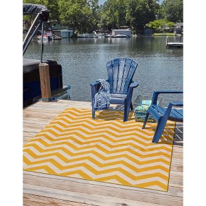 Unique Loom Outdoor Coastal Collection Area Rug - Dalgalar - 1 of 4
