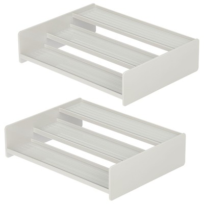 Mdesign Plastic 3-tier Bathroom Organizer Shelf For Vitamins, 2 Pack ...