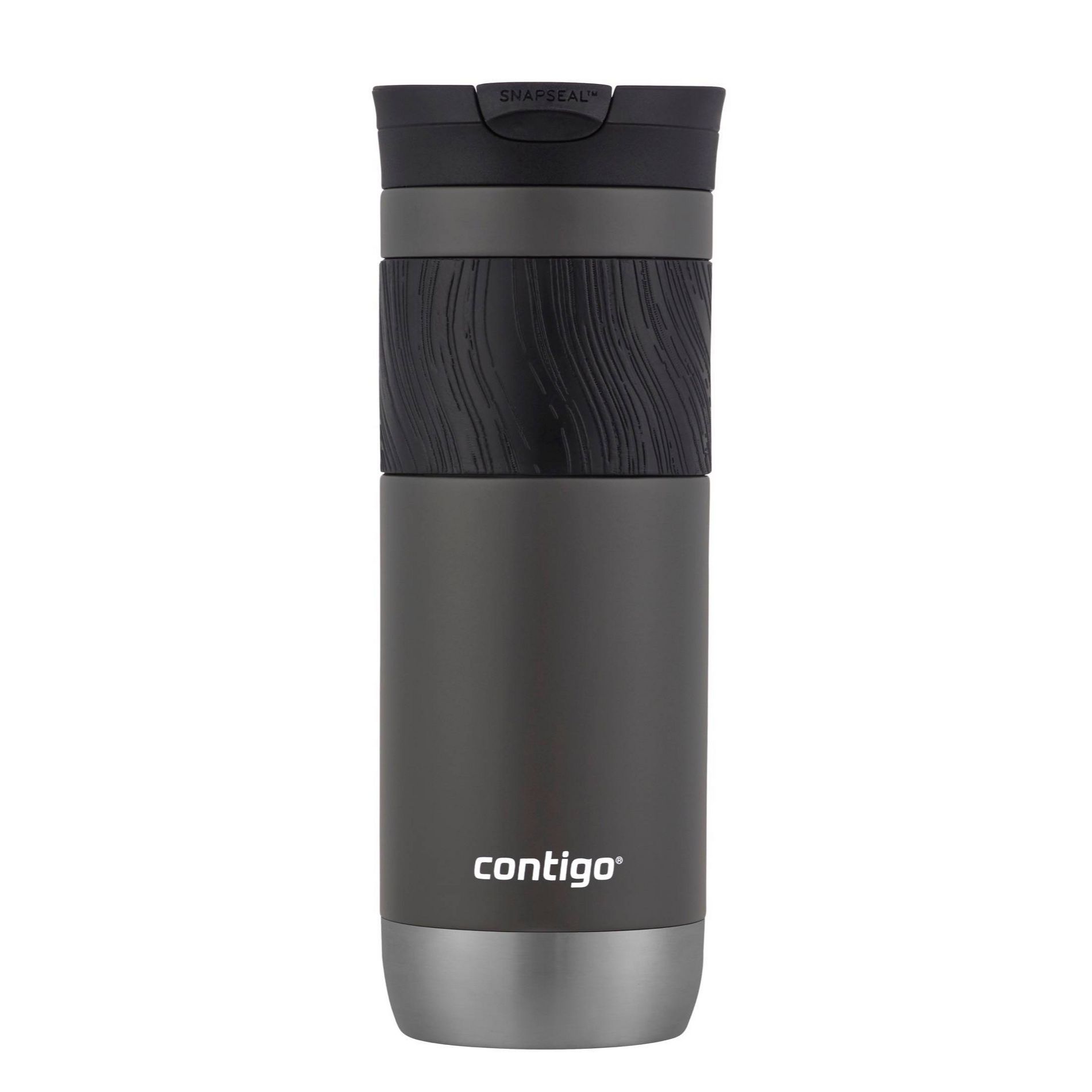 Contigo Byron 2.0 20oz Stainless Steel Travel Mug with SNAPSEAL Lid and Grip Sake: Insulated Cup for Hot & Cold
