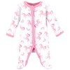Luvable Friends Infant Girl Cotton Preemie Sleep and Play, Unicorns, Preemie - 3 of 4