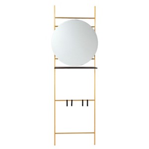 Medhurst Wall Mounted Hall and Entry Organizer - HE1130133 - Gold - SEI - 1 of 4